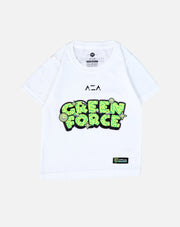 T-shirt Kids Persebaya Pattern Green Force - White