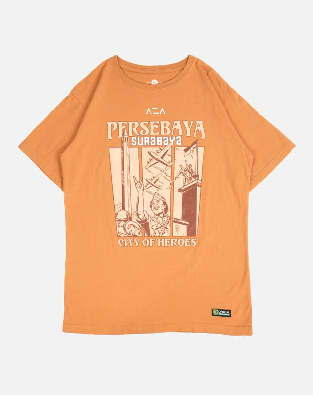 T-shirt Persebaya Surabaya City Of Heroes - Brown