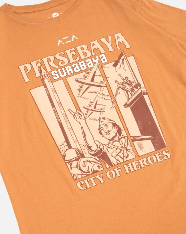 T-shirt Persebaya Surabaya City Of Heroes - Brown