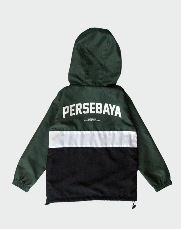 Jaket Anak Persebaya Three Tone Parasut - Green