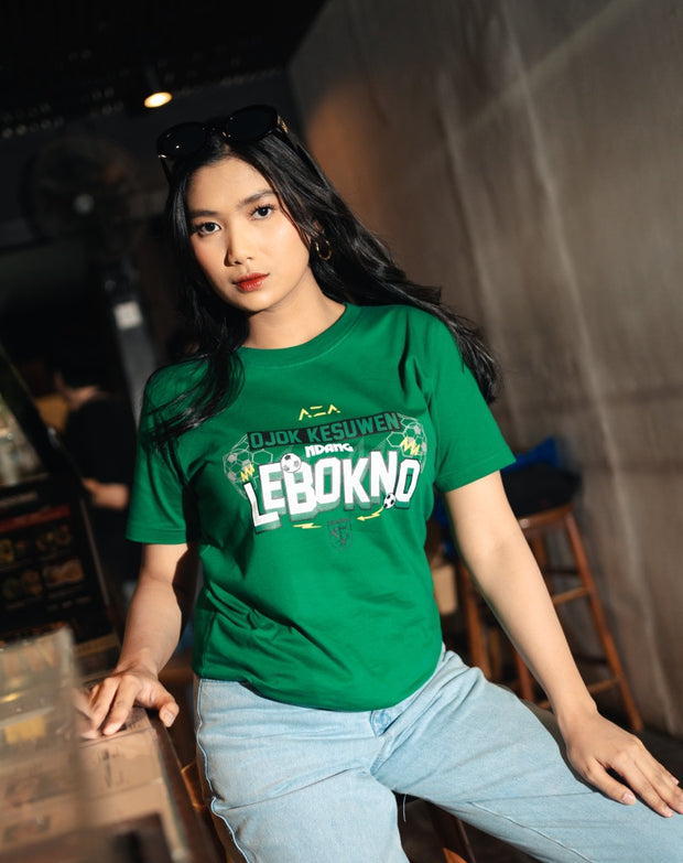 T-shirt Persebaya Ojok Kesuwen Ndang Lebokno - Green