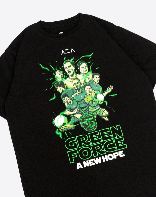 T-shirt Persebaya Green Force A New Hope - Black