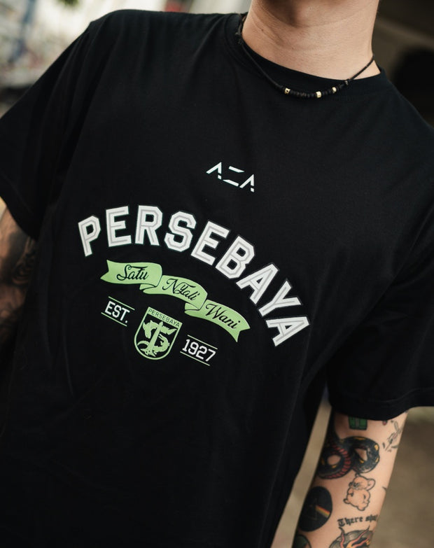 T-shirt Persebaya Satu Nyali Wani Est 1927 - Black