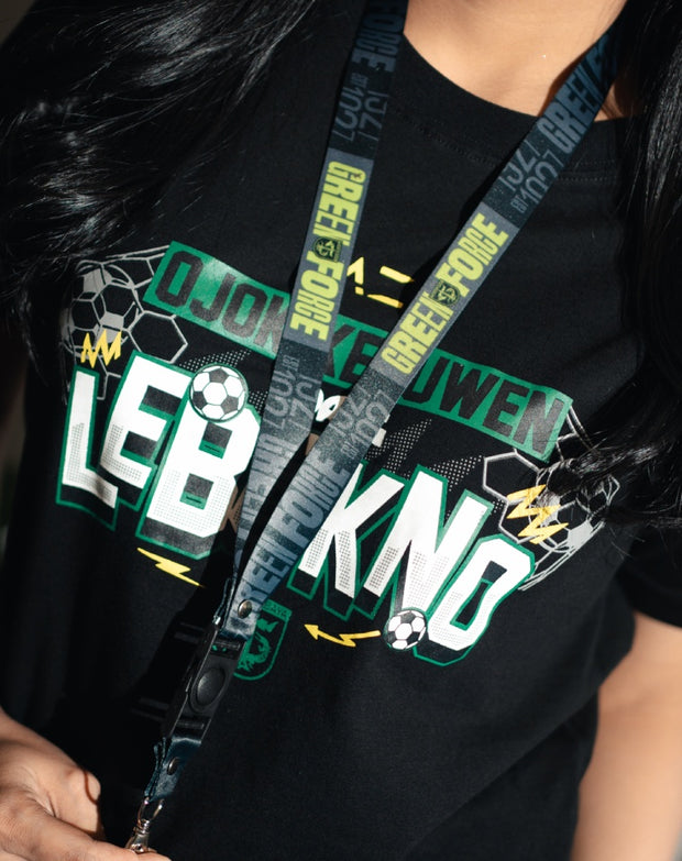 Lanyard Persebaya Green Force Big - Black